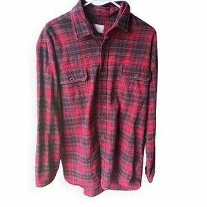 JACHS MFG Thick 100% Cotton Men's Flannel Shirt Size XLT Honest Distressing/wear